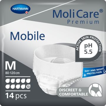 MoliCare Premium Mobile 10 Drop Pants - Medium - 14 Pack | Medium | ND-1552 | Allanda