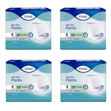 TENA Proskin Pants Super - Small - Case Saver - 4 Packs of 12 | Small | CASE-ND-1035 | Tena | Allanda