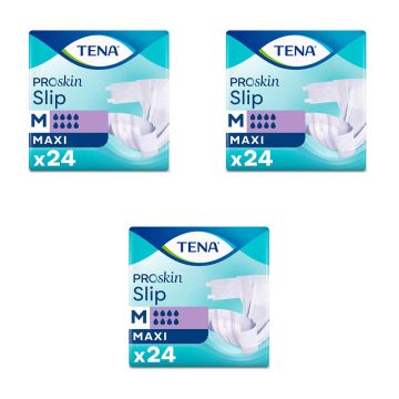 TENA Proskin Slip Maxi - Medium - Case Saver - 3 Packs of 24 | Medium | CASE-ND-1048 | Tena | Allanda