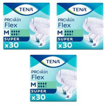 TENA Proskin Flex Super Slips - Medium - Case Saver - 3 Packs of 30 | Medium | CASE-ND-1057 | Tena | Allanda