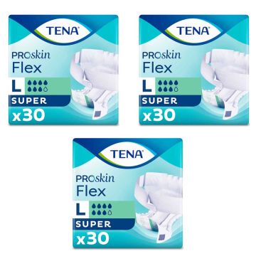 TENA Proskin Flex Super Slips - Large - Case Saver - 3 Packs of 30 | Large | CASE-ND-1058 | Tena | Allanda