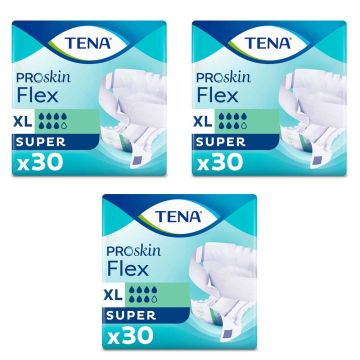 TENA Proskin Flex Super Slips - XL - Case Saver - 3 Packs of 30 | X-Large | CASE-ND-1059 | Tena | Allanda