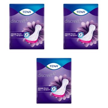 TENA Discreet Maxi Night Pads - Case Saver - 3 Packs of 6 |  | CASE-ND-5019 | Tena | Allanda