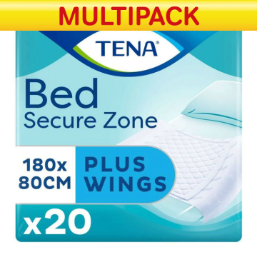 CASE SAVER TENA Bed Plus Wings 180x80cm (4 Packs of 20)