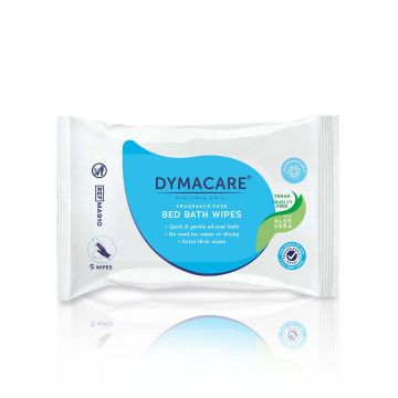 DYMACARE Fragrance-Free Bed Bath Wipes 5 Pack