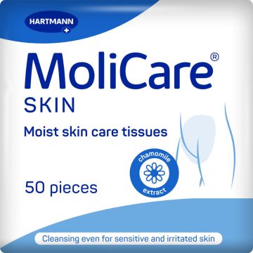 MoliCare Moist Skin Care Tissues - 50 Pack