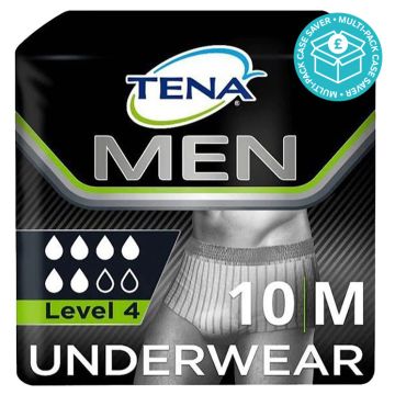 TENA Men Premium Fit L4 Medium CASE SAVER (3 Packs of 10)