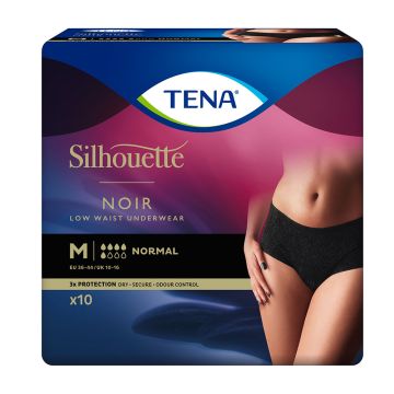 TENA Silhouette Normal Low Waist Noir Pants - Medium - 10 Pack