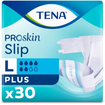 TENA Proskin Slip Plus - Large - 30 Pack | Large | ND-1043 | Allanda
