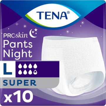 TENA Proskin Pants Night Super - Large - 10 Pack
