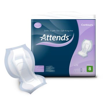 Attends Contours Regular Pad 8 | Pack of 28