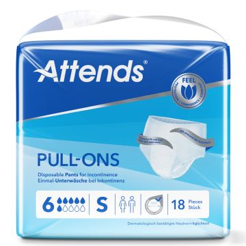 Attends Pull-Ons 6 Small - Pack of 18