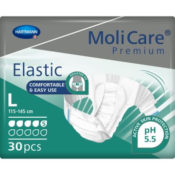 MoliCare Premium Elastic 5 Drop Slips - Large - 30 Pack