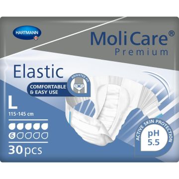 MoliCare Premium Elastic 6 Drop Slips - Large - 30 Pack