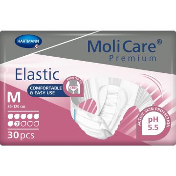 MoliCare Premium Elastic 7 Drop Slips - Medium - 30 Pack