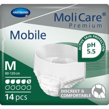 MoliCare Premium Mobile 5 Drop Pants - Medium - 14 Pack