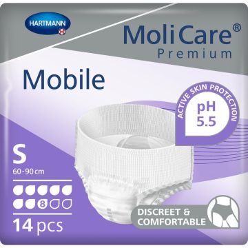 MoliCare Premium Mobile 8 Drop Pants - Small - 14 Pack | Small | ND-1548 | Allanda