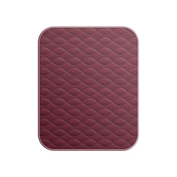 Deluxe Plain Maroon Chair Pad 53x58cm Large
