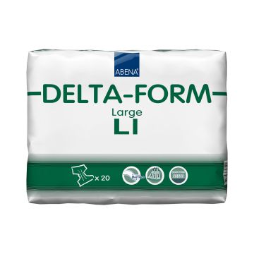 Abena Abri Delta-Form L1 Green | Large All In One | Pack of 20
