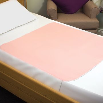 Sonoma Double Bed Pad With Flaps 90x135cm Pink | 4000mls