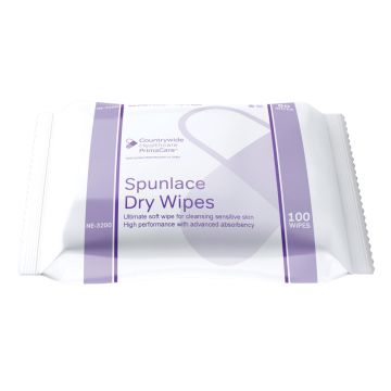 Spunlace Cleansing Drywipe | Pack of 100