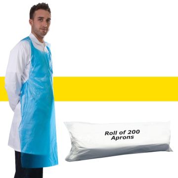 Primacare Disposable Aprons On A Roll Yellow