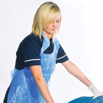 Polythene Aprons | Blue | Pack of 100
