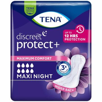 TENA Discreet Maxi Night Pads - 6 Pack