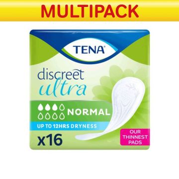 Tena Discreet Ultra Pad Normal - Pack of 16 - CASE OF 8