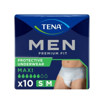 TENA Men Premium Fit Level 4 Pants | Medium | Pack of 10