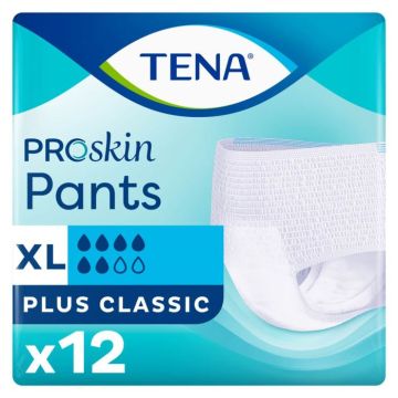 TENA Proskin Pants Plus - XL - 12 Pack | X-Large | ND-1034 | Allanda