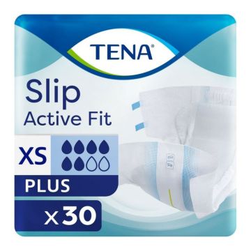 TENA Slip Active Fit Plus - XS - 30 Pack | X-Small | ND-1120 | Tena | Allanda