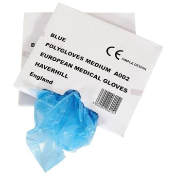 Poltythene Gloves Blue One Size | Pack of 500