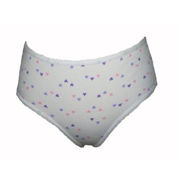 Girls Padded Brief | 215mls | Hearts Pattern | Age 11-12