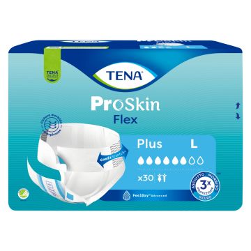 TENA Proskin Flex Plus Slips - Large - 30 Pack
