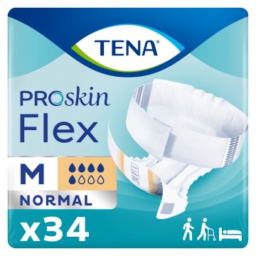TENA Proskin Flex Normal Slips - Medium - 34 Pack