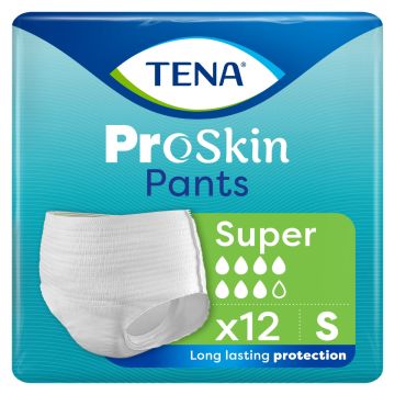 TENA Proskin Pants Super - Small - 12 Pack