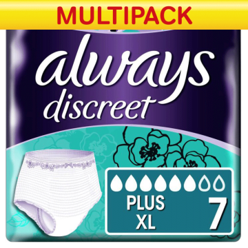 Always Discreet Pants Plus - XL - Case of 21