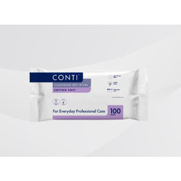 Conti Cotton Soft Large Skin Cleansing Dry Wipes - 100 Pack