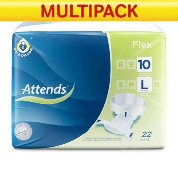 Attends Flex10 Large  -  Pack 22 - CASE OF 2