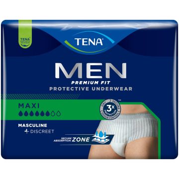 TENA Men Premium Fit Level 4 Pants - Large - Case Saver - 3 Packs of 8