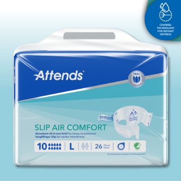 Attends Slip Air Comfort 10 Large - Pack 26