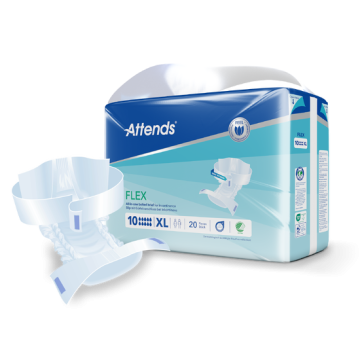 Attends Flex 10 Slips - XL - 20 Pack