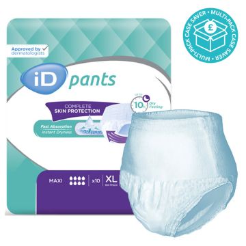 iD Pants MAXI X-LARGE - 10 Pack - CASE OF 4  |  | CASE-ND-3538 |  | Allanda