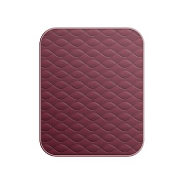 Deluxe Plain Maroon Chair Pad 53x58cm Large