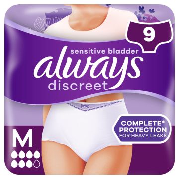 Always Discreet Pants Plus - Medium - 9 Pack