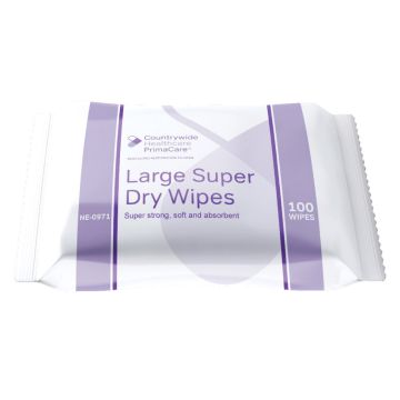 PrimaCare Super Dry Wipe | 32x30cm | Pack of 100