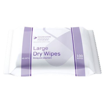 PrimaCare Dry Wipes - Large - Case Saver - 32 Packs of 100