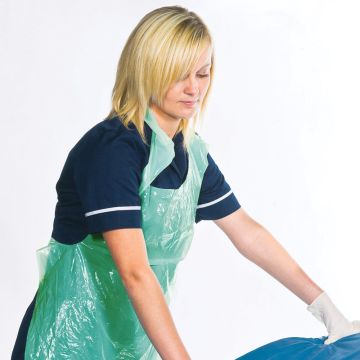 Polythene Aprons | Green | Pack of 100