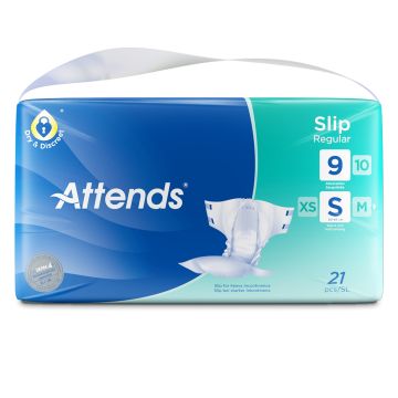 Attends Slip Regular 9 Small | Pack of 21